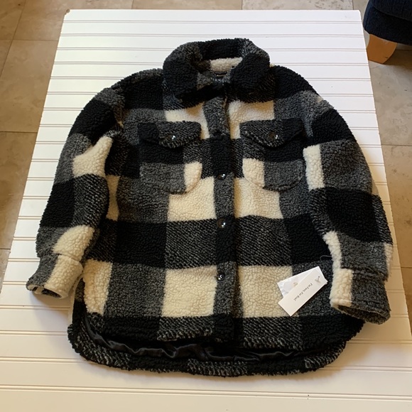 NWT- Bernardo Plaid Fleece Shirt Jacket. Size S - Picture 7 of 9